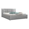 Cama Pomona 103, Doble, Gris, Tapiz, Somieres, 180x223x93cm