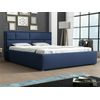 Cama Pomona 104, Doble, Azul, Tapiz, Somieres, 200x223x93cm