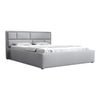 Cama Pomona 104, Doble, Gris, Tapiz, Somieres, 200x223x93cm