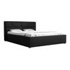 Cama Pomona 105, Doble, Negro, Tapiz, Somieres, 160x223x93cm