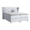 Cama Continental Baltimore 123, Doble, Gris, Tapiz, Somieres, 204x212x120cm