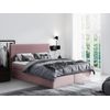 Cama Continental Baltimore 126, Doble, Rosa, Tapiz, Somieres, 166x208x103cm