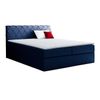 Cama Continental Baltimore 127, Doble, Azul, Tapiz, Somieres, 146x208x103cm