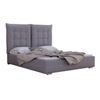 Cama Florence 104, Doble, Gris, Tapiz, 155x214x128cm