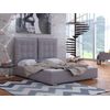 Cama Florence 104, Doble, Gris, Tapiz, 155x214x128cm