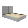 Cama Florence 104, Doble, Gris, Tapiz, Somieres, 155x214x128cm