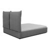 Cama Florence 104, Doble, Gris, Tapiz, Somieres, 155x214x128cm