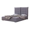 Cama Florence 104, Doble, Gris, Tapiz, 155x214x128cm