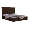 Cama Florence 104, Doble, Marrón, Tapiz, 155x214x128cm