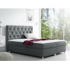 Cama Continental Baltimore 112, Doble, Gris, Tapiz, Somieres, 180x213x130cm