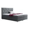 Cama Continental Baltimore 112, Doble, Gris, Tapiz, Somieres, 140x213x130cm