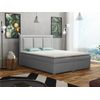 Cama Continental Pomona 112, Doble, Gris, Tapiz, Somieres, 140x215x115cm