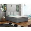 Cama Continental Pomona 112, Doble, Gris, Tapiz, Somieres, 160x215x115cm