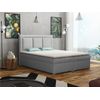 Cama Continental Pomona 112, Doble, Gris, Tapiz, Somieres, 180x215x115cm