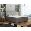 Cama Continental Pomona 112, Doble, Gris, Tapiz, Somieres, 140x215x115cm