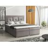 Cama Continental Pomona 113, Doble, Gris, Tapiz, Somieres, 140x215x115cm