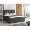 Cama Continental Pomona 113, Doble, Gris, Tapiz, Somieres, 140x215x115cm