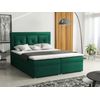 Cama Continental Pomona 113, Doble, Verde, Tapiz, Somieres, 140x215x115cm