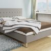 Cama Continental Logan 100, Individuales, Gris, Tapiz, Somieres, 120x204x115cm