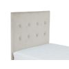 Cama Continental Logan 100, Doble, Gris, Tapiz, Somieres, 140x204x115cm