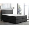 Cama Continental Baltimore 117, Doble, Gris, Tapiz, Somieres, 140x215x120cm