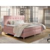 Cama Continental Baltimore 130, Individuales, Rosa, Tapiz, Somieres, 122x208x115cm