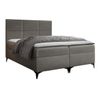 Cama Continental Baltimore 133, Doble, Gris, Tapiz, Somieres, 184x208x115cm