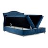 Cama Continental Baltimore 135, Doble, Azul, Tapiz, Somieres, 190x208x130cm