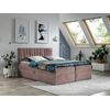 Cama Continental Baltimore 143, Individuales, Rosa, Tapiz, Somieres, 124x208x103cm