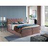 Cama Continental Baltimore 146, Doble, Rosa, Tapiz, Somieres, 164x208x103cm