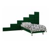 Cama Continental Logan 107, Individuales, Verde, Tapiz, Somieres, 360x200x180cm