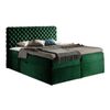 Cama Continental Baltimore 148, Doble, Verde, Tapiz, Somieres, 166x213x123cm