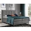 Cama Continental Baltimore 151, Individuales, Gris, Tapiz, Somieres, 124x219x126cm