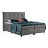 Cama Continental Baltimore 151, Doble, Gris, Tapiz, Somieres, 144x219x126cm