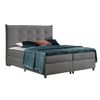 Cama Continental Baltimore 151, Doble, Gris, Tapiz, Somieres, 184x219x126cm