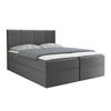 Cama Continental Baltimore 147, Doble, Gris, Tapiz, Somieres, 164x208x103cm