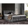 Cama Continental Baltimore 152, Individuales, Gris, Tapiz, Somieres, 140x218x103cm