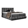 Cama Continental Baltimore 152, Doble, Gris, Tapiz, Somieres, 160x218x103cm