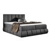 Cama Continental Baltimore 152, Doble, Gris, Tapiz, Somieres, 180x218x103cm