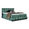 Cama Continental Baltimore 152, Doble, Verde, Tapiz, Somieres, 200x218x103cm