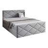 Cama Continental Baltimore 155, Individuales, Gris, Tapiz, Somieres, 124x213x103cm