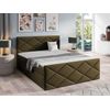 Cama Continental Baltimore 155, Doble, Verde, Tapiz, Somieres, 164x213x103cm