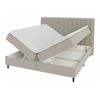 Cama Continental Indiana 142, Doble, Gris, Tapiz, Somieres, 146x209x105cm