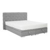 Cama Florence 110, Doble, Gris, Tapiz, Somieres, 160x214x109cm