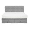 Cama Florence 110, Doble, Gris, Tapiz, Somieres, 160x214x109cm