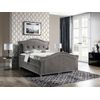 Cama Continental Baltimore 136, Doble, Gris, Tapiz, Somieres, 150x214x130cm