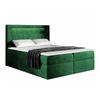 Cama Continental Baltimore 131, Individuales, Verde, Tapiz, Somieres, 122x217x123cm