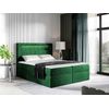 Cama Continental Baltimore 131, Doble, Verde, Tapiz, Somieres, 182x217x123cm