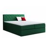 Cama Continental Baltimore 127, Individuales, Verde, Tapiz, Somieres, 126x208x103cm