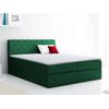 Cama Continental Baltimore 127, Individuales, Verde, Tapiz, Somieres, 126x208x103cm